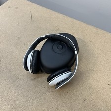 Beats by Dr. Dre Studio 1st Gen White Wired Headphones W/ Case Tested