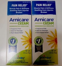 Boiron Arnicare Cream Homeopathic Medicine for Pain Relief 2.5oz x2
