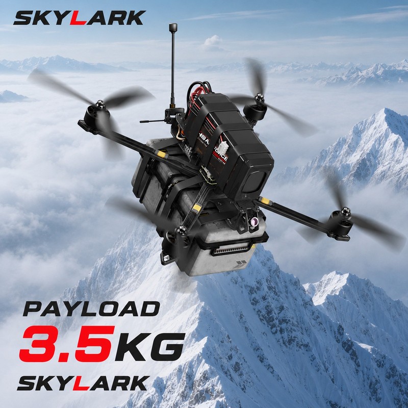 X10M Drone | 10KM Range | 3.5KG Payload | 165KM/H Speed | Carbon Fiber Frame