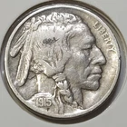 1915-P Buffalo Nickel - VF/XF - Minor Issue/Obverse **Low Mintage: 20,987,270**