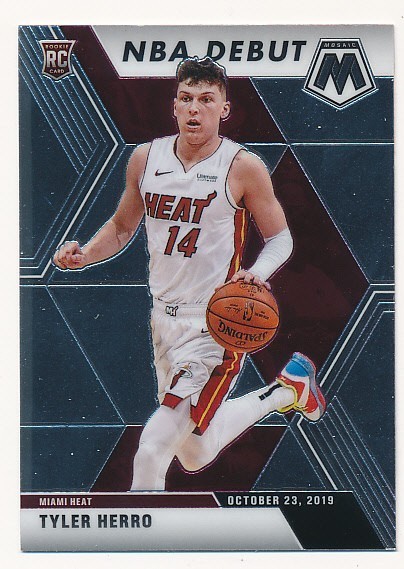 TYLER HERRO 2019-20 PANINI MOSAIC NBA DEBUT #280 RC ROOKIE MIAMI HEAT MINT