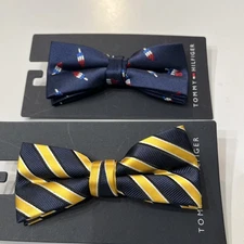 NWT LOT Of TWO Tommy Hilfiger Bowties Boys Adjustable Pre-Tied