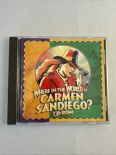 Where in the World is Carmen SanDiego Vintage Game PC CD-ROM Br derbund