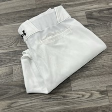 Under Armour Youth XL Baseball Pants White Elastic Cuff Athletic Performance