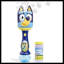 BLUEY Light and Sound Musical Bubble Wand, Includes Bubble Solution