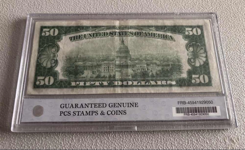 1929 $50 Fed Reserve Note Minneapolis 1880-I Brown Seal - Image 3 of 4