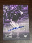 2025 Topps Black And White Jackson Holliday Purple Parallel Auto #/25 Orioles