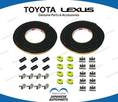 TOYOTA OEM LEVIN TRUENO AE86 3-Türer Heck Viertel Glas Clips Distanzleiste Set