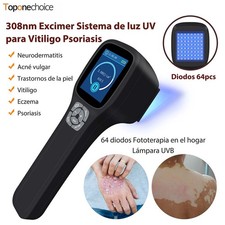 308nm UVB Light Therapy Device 5-50mW/cm2 LCD Timer for Hands Feet Skin Care Use