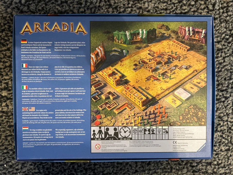 Rio Grande Boardgame: Arkadia: Box EX/NM: From a Game Collector’s Estate Foto 2 de 4