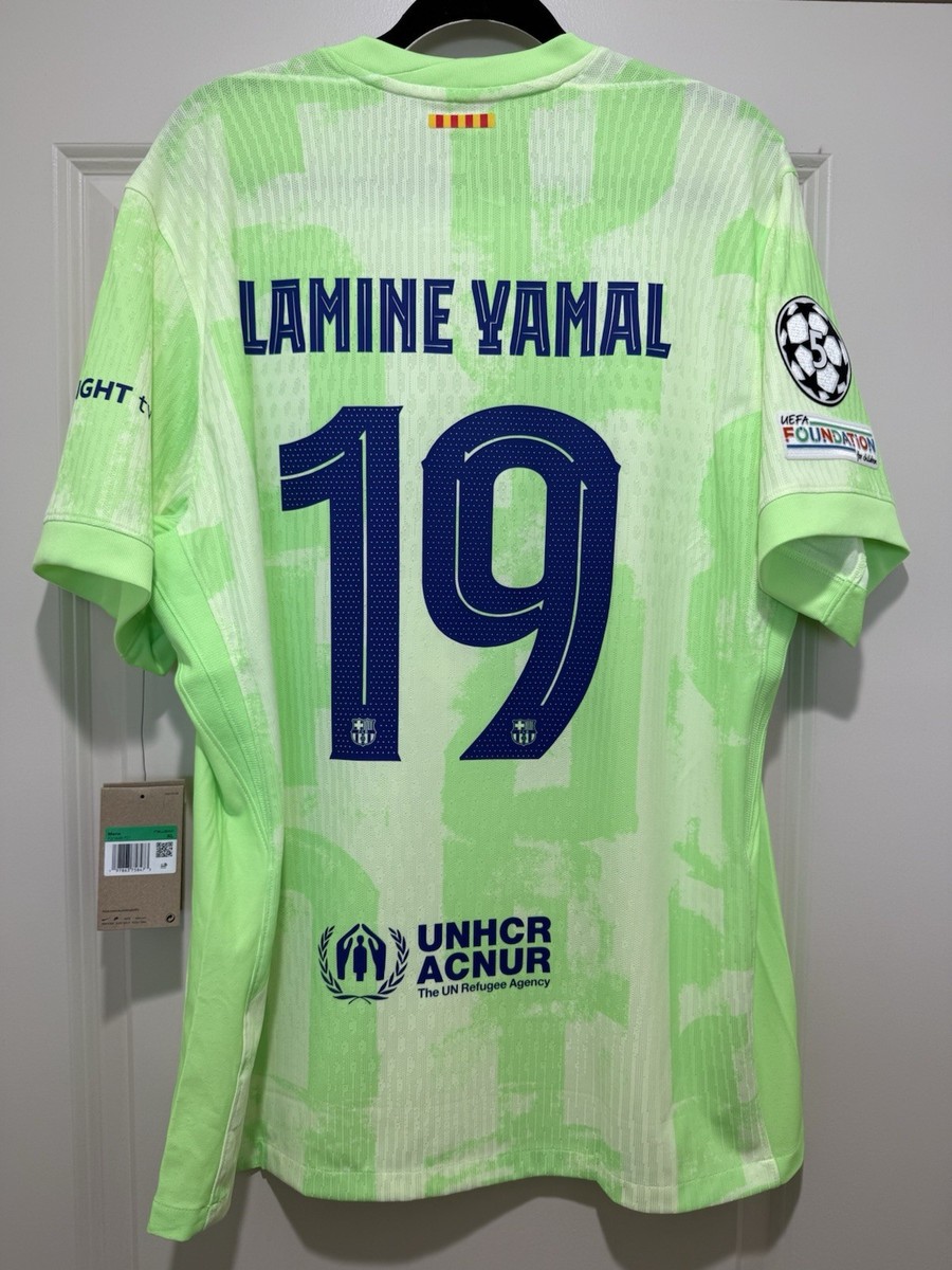 FC Barcelona Yamal 19番シャツ サイズXL Barcelona 2024/25 Home Shirt - Lamine Yamal #19 (Copa Del
