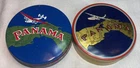 2 Vintage Panama Airplane Typewriter Ribbon Tins Underwood USA