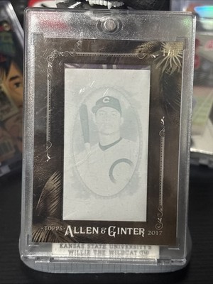 1/1!! 2017 Topps Allen & Ginter Willson Contreras Cyan Printing Plate Cubs SSP