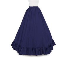 Cotton Maxi One Lyre Full Circle Skirt Women/Girl Belly Dancing Flared Skirt