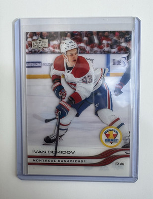 Upper Deck 25-26 Extended Series Clear Cut Ivan Demidov RC #743 Canadiens