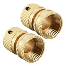 2 Pack 3/4inch G Female Brass Quick Connectors Adapters Garden Hose Fitting