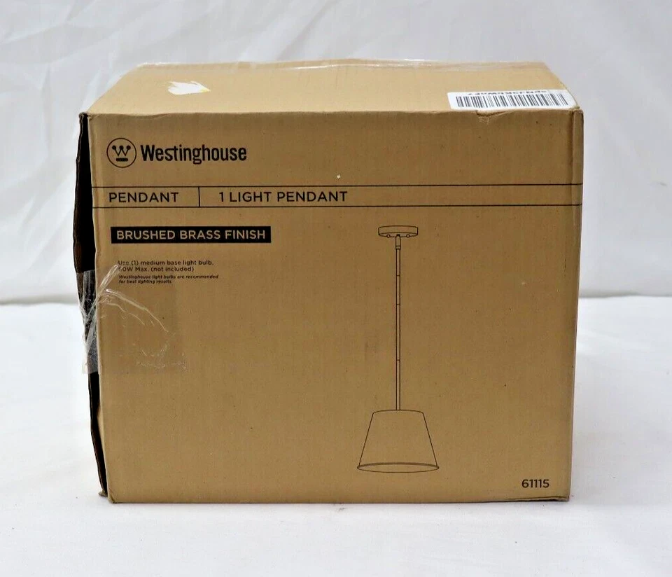 Westinghouse 6111500 Derose Transitional Una Luz Interior Colgante Luz Cepillada Foto 2 de 4
