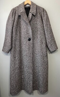 Vintage Andover Tweeds Jill Jr Womens Size 9 Large ? Wool Trench Coat Union Made