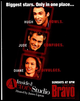 PTP126 MAGAZINWERBUNG 11 X 8'' IM STUDIO DES SCHAUSPIELERS MODERIERT VON JAMES LIPTON