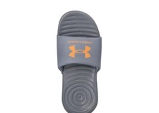 Under Armour Ansa Kids' Slide Sandals Size 5Y Gravel/orange