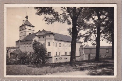 Ansichtskarte Pardubice/Pardubitz - Blick auf das Schloss - 1947 - schwarz/weiß - Bild 1 von 2