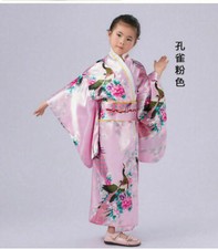 Accappatoio Kimono Stampato 2026 Classico Giapponese Bambini Pavone Gils