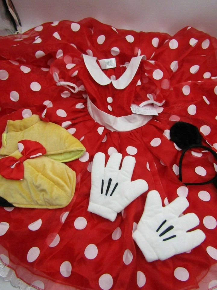 Disfraz de Halloween Pottery Barn para niños Disney Minnie Mouse 4 piezas 4 6 años #432B Foto 2 de 4