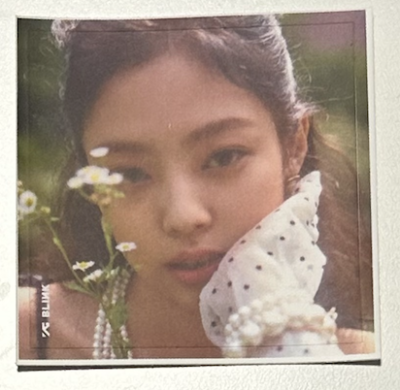 OFFICIAL BLACKPINK JENNIE SOLO PHOTOCARD LENTICULAR RARE POB