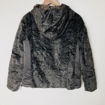 Max Mara Weekend Fur Jacket Black Women's Size 40 From Japan i7684