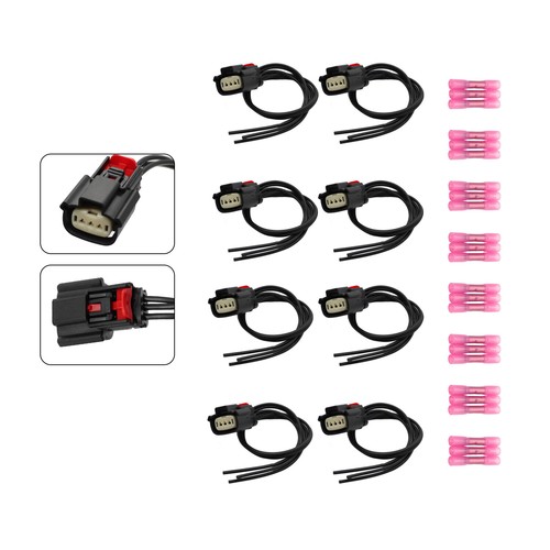 9U2Z14S411EA 8pc Ignition Coil Connector Plug For Ford 2013-2019 V6 V8 Flex F150 - Picture 3 of 9