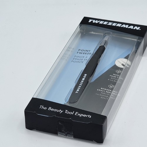Tweezerman Stainless Steel Point Tweezer Black (1241-CR) - Picture 5 of 6