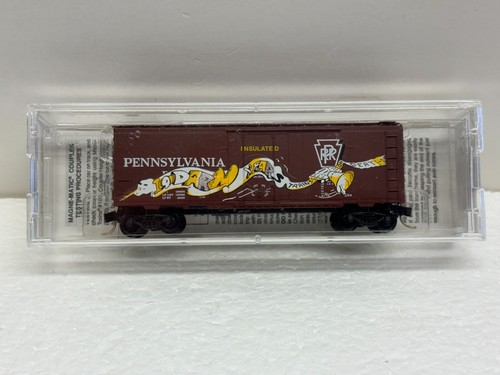 N Scale Micro Trains MTL Special Run 97-53 Pennsylvania PRR 19103 Grafittied - Picture 2 of 4