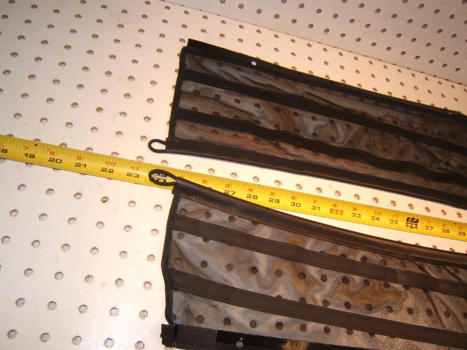 Mercedes 02 CLK430 Cabriolet malha porta-malas L & R topo preto fabricante de equipamento original 1 conjunto de 2 capas - Imagem 4 de 4