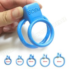 New Resin Double Rings Male Cage Chastity Device Resin Lock Training Constraint