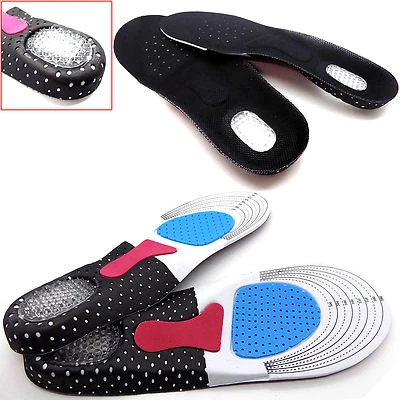 ABM Orthotic Arch Support Insoles Unisex Foot Comfort Shoe Gel Heel Feet Pain Relief