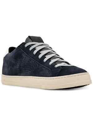 P448 Mens Navy BLUE Padded John Round Toe Platform Leather Sneakers SZ 12M NIP