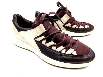 Ecco Flexure Runner II Trend Sneakers Rose Dust Fig Gray Womens Us Size 11