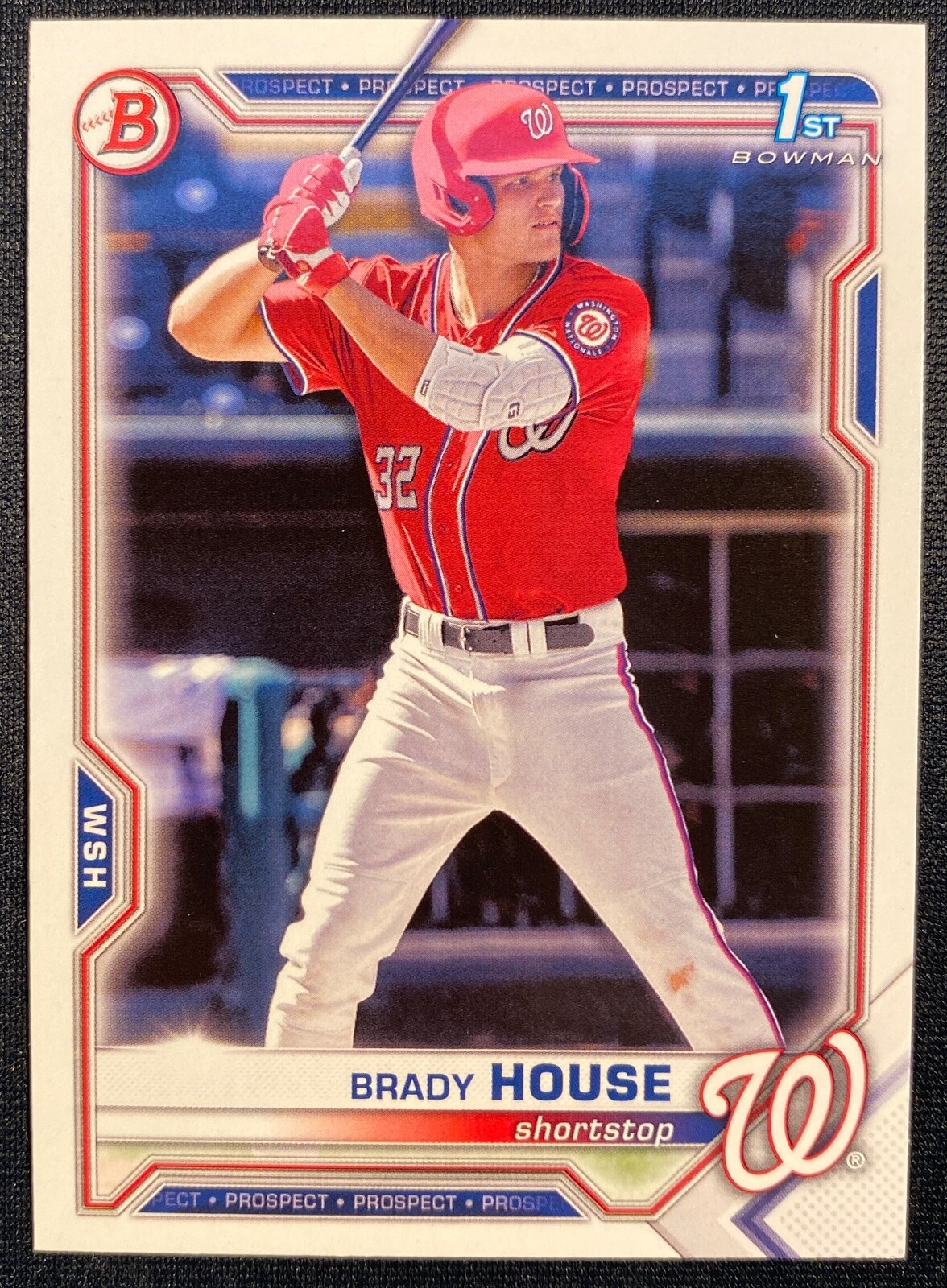 Brady House 2021 Bowman Draft RC Rookie Prospect Base WASHINGTON NATIONALS
