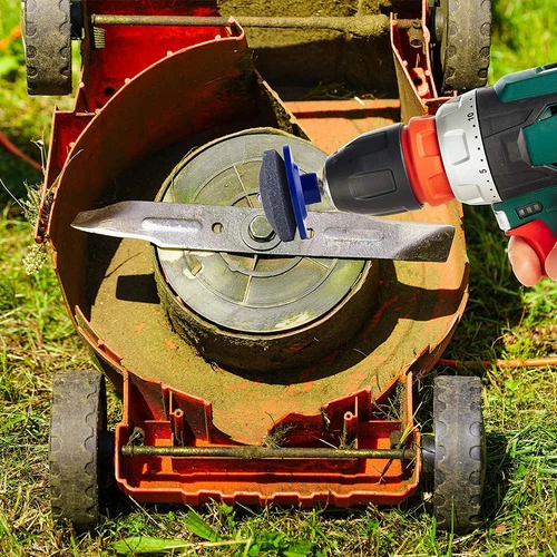 Set equilibratore e affilatrice lame per tosaerba e giardino bilanciamento preciso - Foto 3 di 14