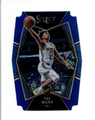 TRE MANN 2021/22 PANINI SELECT #141 DIE-CUT ROOKIE BLUE PRIZM #147/249 BC8721