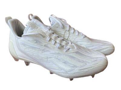 Adidas ADIZERO 12.0 Football Cleats Triple White GX5413 Men\'s Size 7.  Looks NEW $120 Adidas ADIZERO 12.0 Football Cleats Triple White GX5413  main image 3