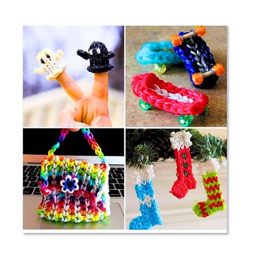 LOOM BANDS MULTI COLOURS BUNDLES ASSORTED DIY BRACELET MAKING RUBBER ART KIDS UK - Picture 10 of 72