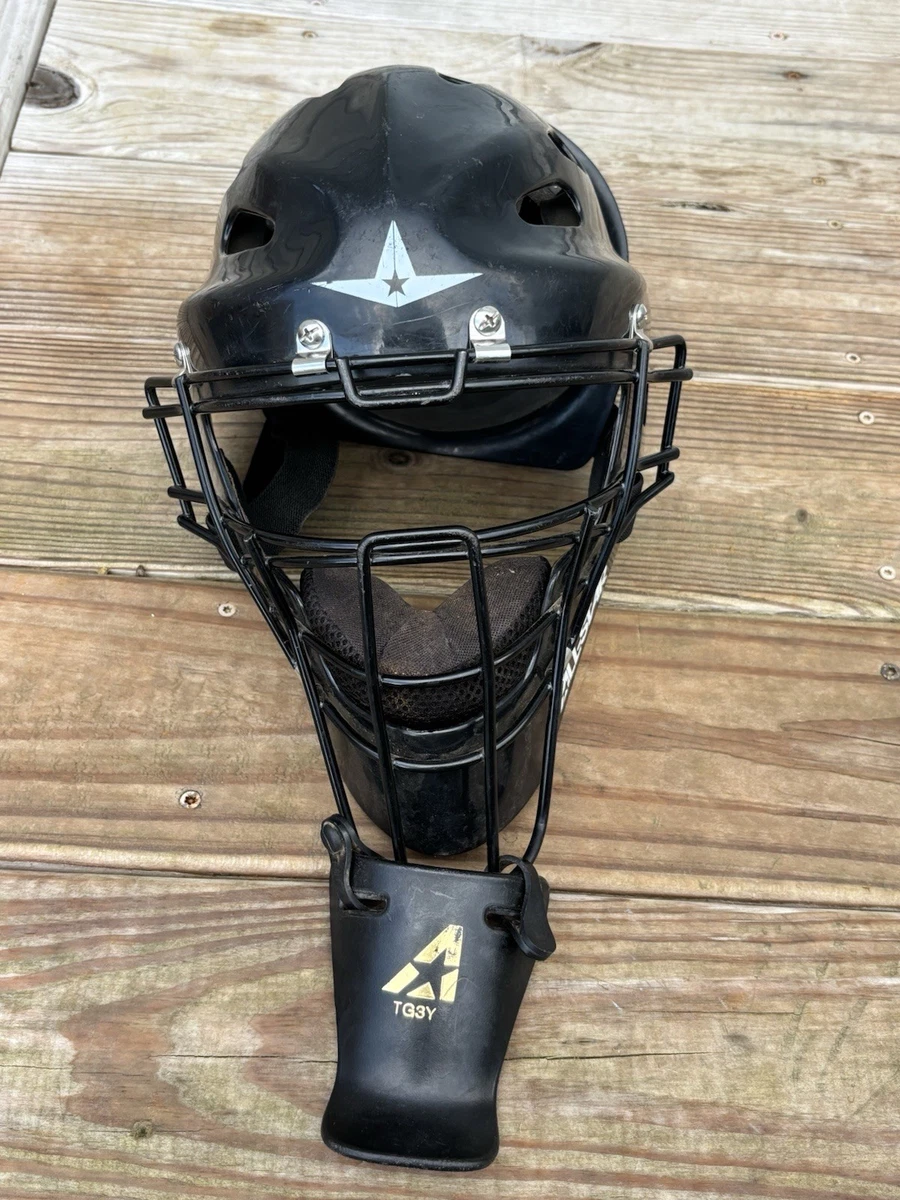 Casque Receveur Baseball All Star Youth - Noir - Jeune - Neuf
