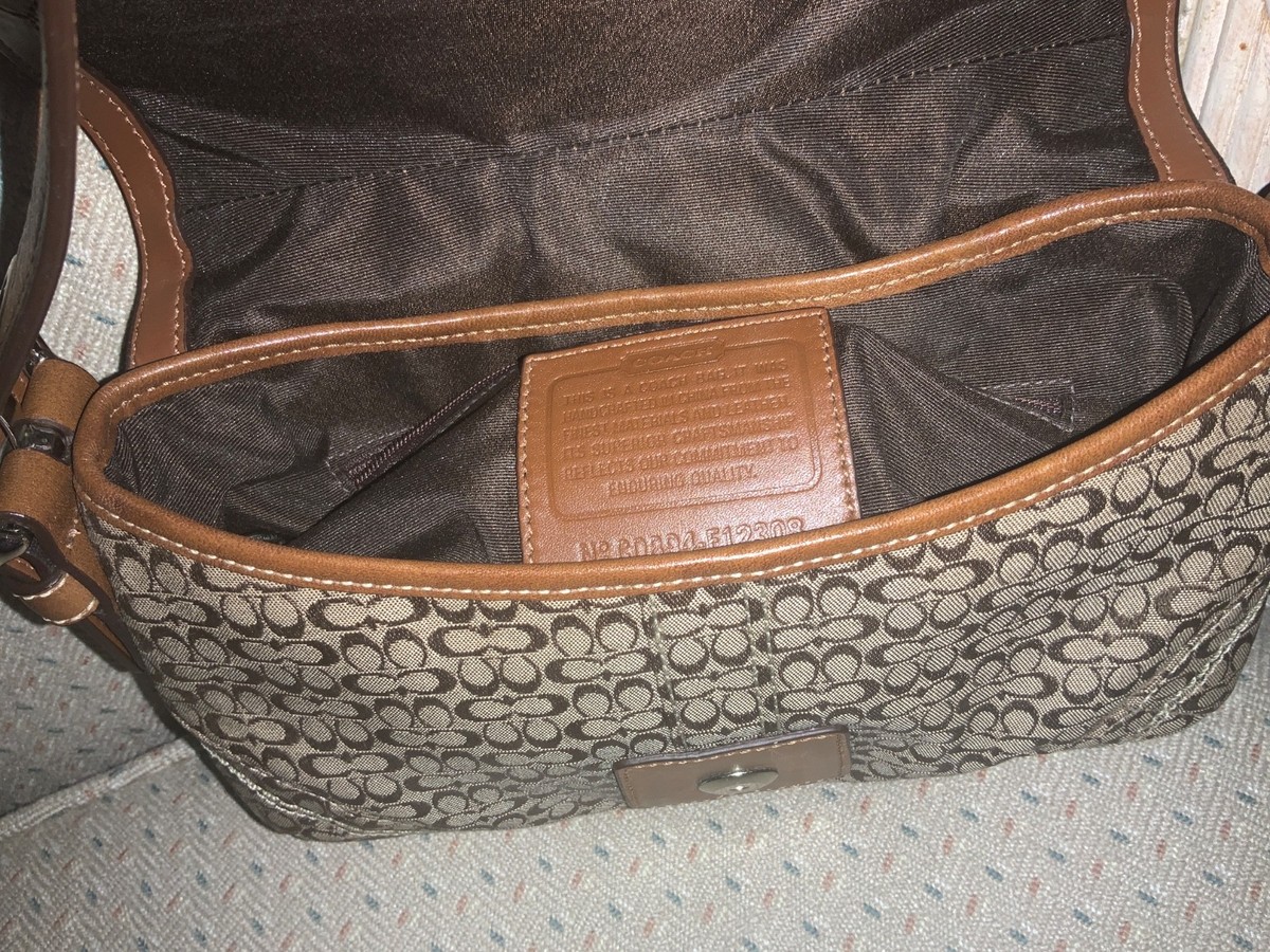 Coach Brown Signature Mini Soho Flap Shoulder Bag CO894-F12308 View 5