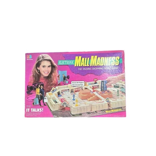 Electronic Mall Madness Game 1989 Milton Bradley Talking Mall Tested Vintage