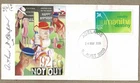 Australia 2006 Arthur BERGEN  signed 92nd Birthday Cricket Cover