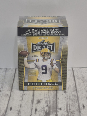 Leaf 2020 NFL Draft Football Trading Cards Blaster Box 2 Autographs Sealed Box