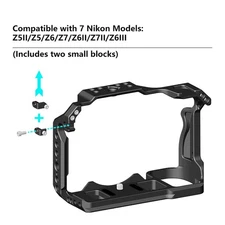 For Nikon Z5II/Z6III/Z5/Z6/Z7/Z6II/Z7II Camera Cage Expansion Frame