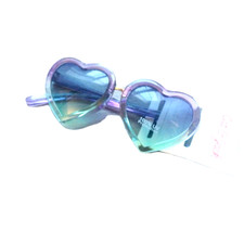New CAT  JACK SUNGLASSES Purple Green Gradient Heart Shaped
