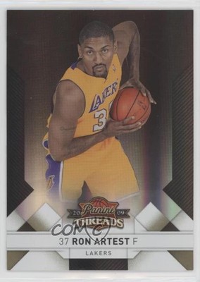 2009 Panini Threads Century Proof Gold 52/99 Metta World Peace Ron Artest 1h0p